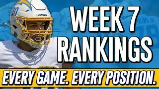 Week 7 Rankings | All Positions & All Games! | 2023 Fantasy Football Advice