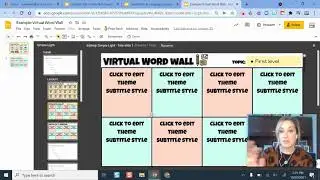 Virtual Word Wall for Vocabulary and Language Support How-to Tutorial
