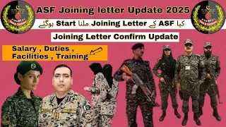 ASF Joining Letter Start 2025|Asf joining letter confirm update