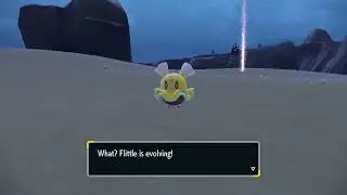 Shiny Flittle evolving into Shiny Espathra Pok&eacute;mon Scarlet/Violet