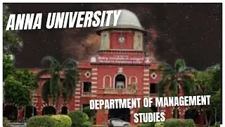 Department of Management Studies , Anna University , Chennai - 25.