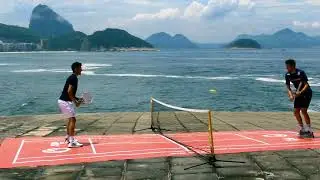 Rio Open 2019 | Dominic Thiem e Marcelo Demoliner visitam o Forte de Copacabana