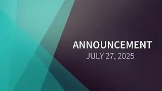 RCCG New Song Parish - Announcement 27 July 2025