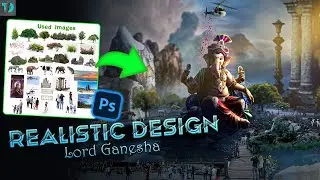 GANPATI BAPPA Realistic Art in Photoshop | Manipulations | Speed Art | The Super Designs
