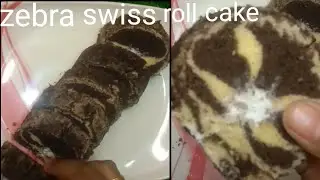 zebra swiss roll cake recipe in tamil/ easy bakery style cake recipe