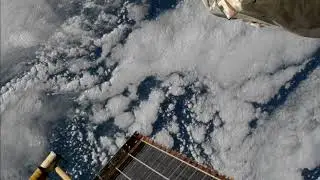 BEAUTIFUL cloud coverage seen from the space station, Looks like a blanket of snow