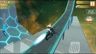 Hill Bike Galaxy Trail World 3 /  Space Bike Racing Action / Android Gameplay FHD #8