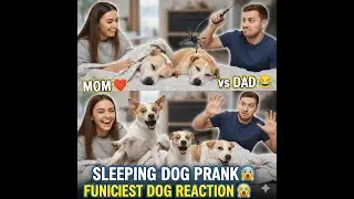 Dogs with Mom vs Dad 😂 | Dogs Sleeping Pranks Gone Wrong! 😆 #funny #pets #laugh #prank #pranks