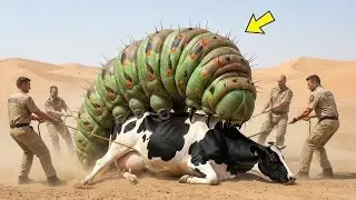 Heroic Rescue Team Save Cow from Giant Bug  Attack