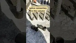 splice connection in the Column #shortsfeed  #construction