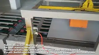 mgo board production line/mgo wall panel production line running processing