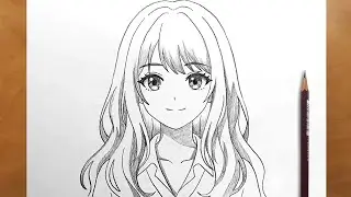 Simple Anime Girl Drawing Tutorial | Easy Sketch Guide
