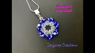 Bicone Beaded Pendant. Quick and Easy Project 💞
