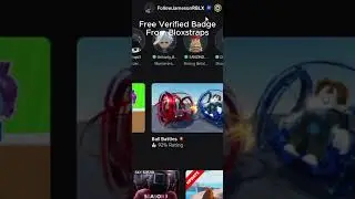 FREE VERIFIED BADGE FROM BLOXSTRAPS 🤑 #bloxstrap #roblox
