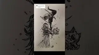 Inosuke vs Douma, speed drawing #demonslayer #inosuke #douma #drawing #animeart #art #sketch #fyp