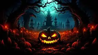 Scary Halloween Jack-o-lantern | 3 Hours | Spooky piano music|