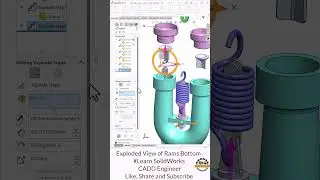 SolidWorks Exploded View Assembly - Motion Animation Tutorial #SolidWorks #3DModeling #ExplodedView