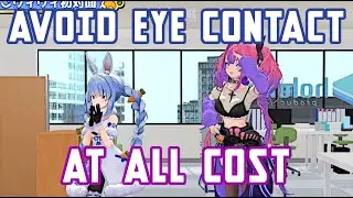 [hololive] Pekora's Not-So-Subtle Art Of Avoiding Eye Contact [ Usada Pekora / Kikirara Vivi ]