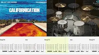 Red Hot Chilli Peppers - Californication - Tabbed - (Standard Eb) - MIDI Bass & Drums Backing Track
