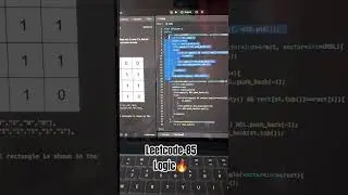 Leetcode 85 | Logic explained #leetcode #dsa #interview #leetcodedaily #coding #programming #faang