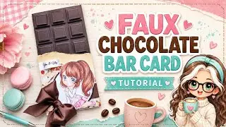 Chocolate Bar Card with Cristena