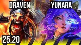 DRAVEN & Soraka vs YUNARA & Sona (ADC) | 9/3/9 | NA Master | 25.20