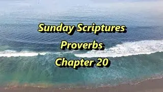 Sunday Scriptures - Proverbs Chapter 20