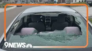 Large hail hit Johnstown overnight