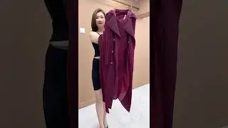 new marron long coat version wedding special suit for womens #trendingfashion #fashiontrands
