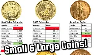 FULL COMPARISON: UK Gold Bullion Dealers - Who has the best prices?