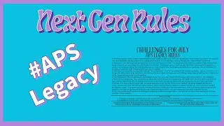 The Sims 4 | APS Legacy Rules | Let's Get Creative!!!