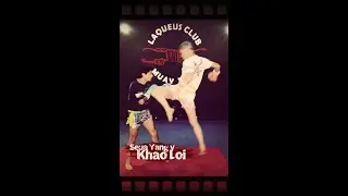 Evasi&oacute;n y rodilla en salto - Seua Yang con Khao Loi