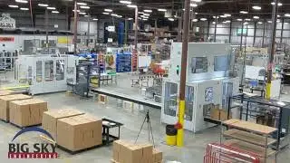 Revolutionizing Packaging: Watch Our Machine Stack, Box, and Palletize Plastic Closures!