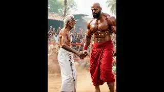 Giant Man Battles Old Farmer in Modern Day Village Arena! 😱🔥 Epic Fight Scene  Cinematic AI Short