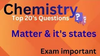 Matter & States Questions Part-1 | Chemistry Basics | GK Science #CompetitiveExams#Science 