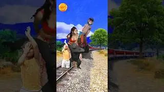 Moye moye boy, Gorilla, girl dancing vs train vfx funny video