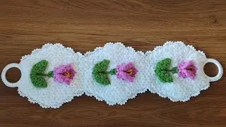 &Uuml;&Ccedil; BOYUTLU LALELİ UZUN LİF MODELİ TASARIM (GONCA DOĞRU
