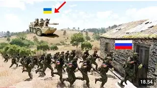 Напуганные российские солдаты в поисках безопасности побежали в фермерские хижины