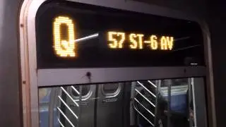 MTA FASTRACK:57th Street/6th Avenue-bound R160B Q Train@Broadway/Lafayette Street