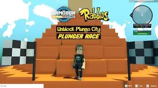 The Sandbox Alpha Season 3 Rabbids: Unblock Plunga City QUEST #5 - PLUNGER RACE