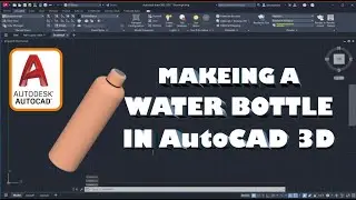 AutoCAD Mai bottle kaise banay #autocad2024 #tutorial #autocad #productdesign #manufacturing