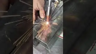 Seamless Iron Tube Welds with Handheld Laser#shorts #welding #welder #weld #laser