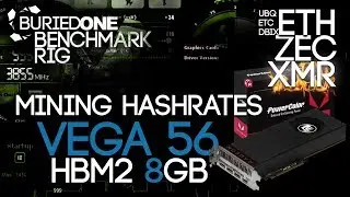 AMD Vega 56 8GB Crypto Mining Benchmarks: ETH/ZEC/XMR