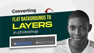 Converting Flat Backgrounds to layers in photoshop