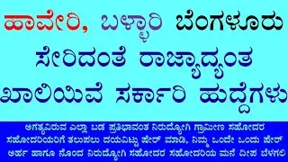 KARNATAKA STATE RURAL LIVELIHOOD PROMOTION SOCIETY RECRUITMENT 2018