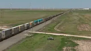 Grain vs. Intermodal: BNSF Double Meet on the Mainline