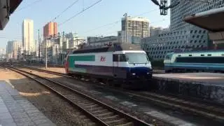 KTT Lok2000(TLS 002) loconotive is shunting at GuangZhou East railway station