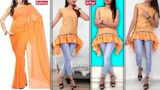 WOW!!! DIY Ways to Convert Old Saree Into Beautiful Dresses !!!
