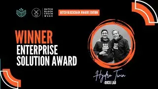 Duthc Blockchain Awards: Enterprise Solution Award with HydroTwin from Dock Lab