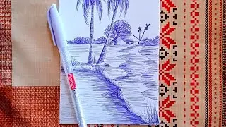  5 Rs Blue Ball Pen Drawing... 